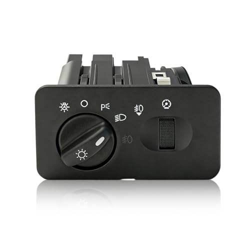 headlight switch fit for 2002 2004 ford f 250 f 350 f 450 f 550 super duty, 02 03 04 headlamp driving lamp fog lights switch control replaces 2c3z11654dab 2c3z11654daa